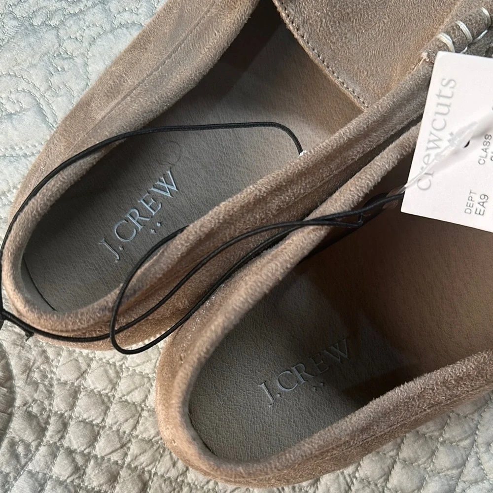 J. Crew Kids Moccasins in Tan